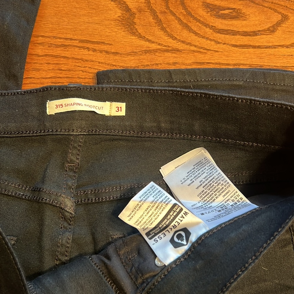 2 pair Levi’s denim jeans straight and bootcut size 12 / 31 #40 - Picture 6 of 7